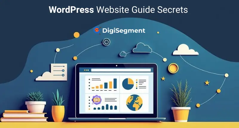 Digi Segment feature image showing WordPress dashboard and design elements highlighting key secrets to build a successful WordPress Website.
