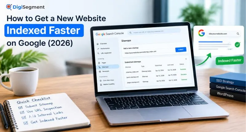 Get website indexed faster on Google using Search Console, sitemap submission, and URL inspection with Digi Segment SEO tips.
